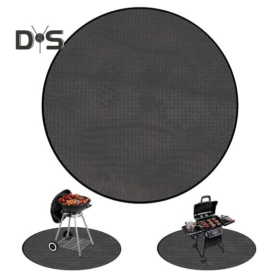 Outdoor Fireproof Mat Heat-Resistant Flame Retardant Anti-slip Deck Patio Grass Lawn Camping Stove BBQ Grill Firepit Silicone Rug Fireplace Hearth