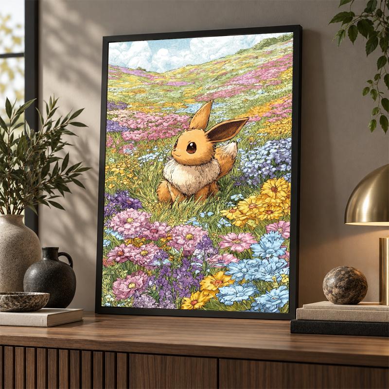 5D Diamond Painting Eevee DIY Full Drill Diamond Art Kit Home Decoration