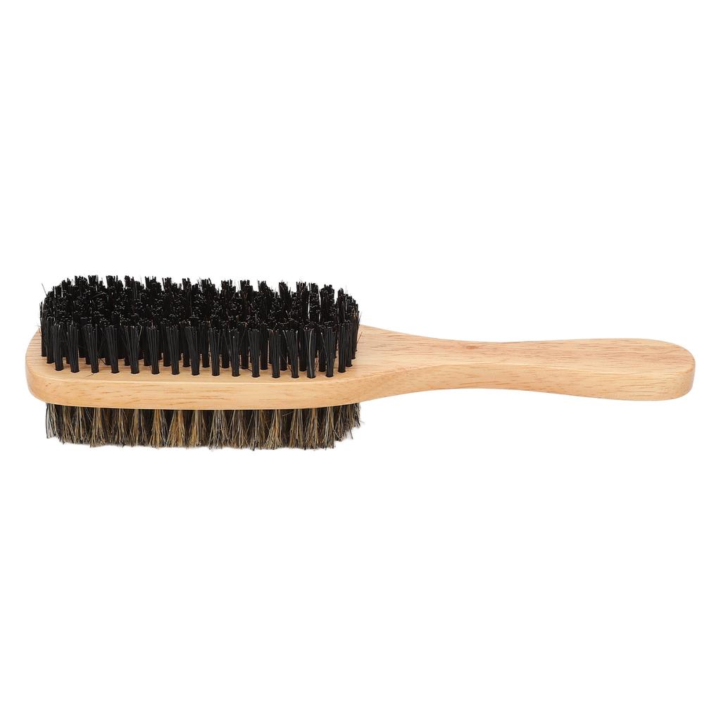 Double Sided Men Beard Brush Large Size Facial Hair Cleaning Ergonomics Modeling Brush for Home Salon