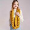 Herbst und Winter Verdickung Einfarbige Plüsch Strickwaren Krapfen Schal Outdoor Wärme Kabelloser Ring Schal