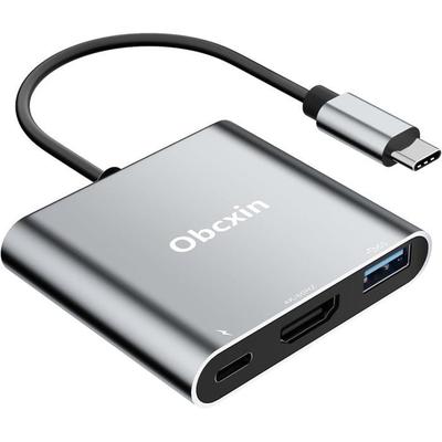Adaptateur USB-C Multiport - ZUUKO - 3-en-1 - HDMI 4K@60Hz - USB-A 3.0 5Gbps - PD 100W
