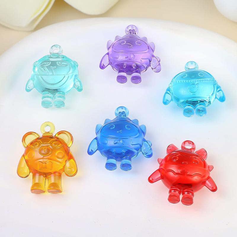 Acrylic Crystal Gem Cartoon Egg Pendant Toy