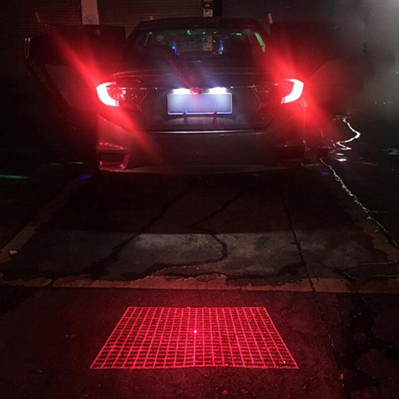 Car Motor Motorcycle Tail Decorative Car Logo Projector 12V  24V LED Emergency Braking Back UP Stop Laser Light
