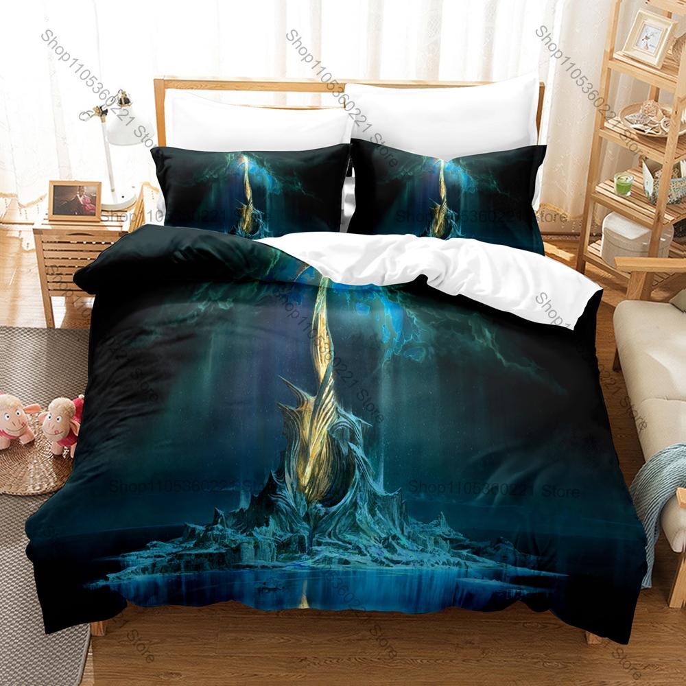 Glowing Magic Fantasy Portal Interdimensional Gate HD Print Bedding Set Duvet Cover + 2 Pillowcases Polyester Game Room Decor