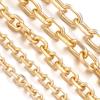 2-5 Yards Aluminiumkette Gold Silber Farbe Verdrehte Gliederketten Für Schmuckherstellung DIY Armband Halskette Kleidung Taschen Zubehör