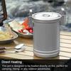With Lid Outdoor Cooking Pot Steamer Function 304 Stainless Steel Canister  Hiking
