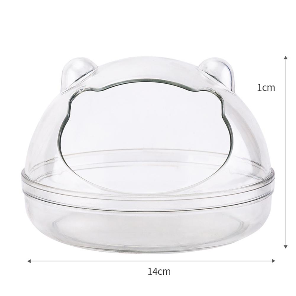 Multipurpose Pet  Transparent  Bathroom Cartoon Shape Detachable Anti-splash Observation Bathtub Toilet For Hamster Small Animals