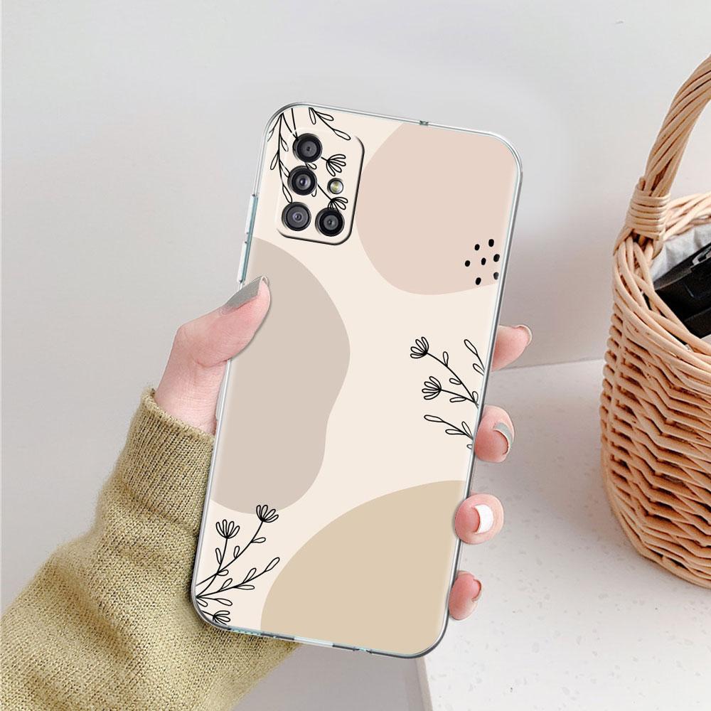 

Мягкий чехол для телефона Samsung Galaxy A51 A21s A71 A12 A31 A52 A41 A32 A02s A11 A72 A42, прозрачная задняя крышка, минималистичный чехол Cas Samsung A50