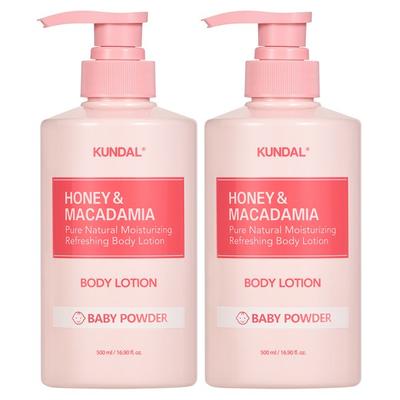 Kundal Pure Body Lotion Baby Powder, 500ml, 2 Korean Cosmetics