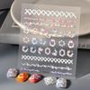 2024 Xiaohongshu Rabbit & Wreath Nail Stickers - Cute Cartoon Series in Multiple Styles