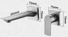 Bathroom wall mounted gunmetal faucet matt gray or brushed gold concealed mixer bathroom wall tap hot and cold wall mixer