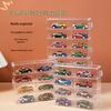 Transparent 4-Layer 8-Grid Toy Car Model Dustproof Display Case
