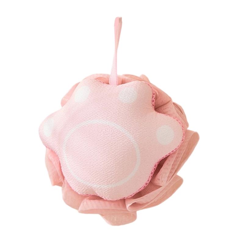 

Premium Bath Exfoliator Double Sided Scrubber Soft Loofah Sponge Hygienic Bathroom Essential For Adults рожевий