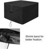 Heavy Duty Waterproof Fire Cover Firepit Cover Accessory for Outdoor Patio Windproof Polyester Material 92 92 61CM Black