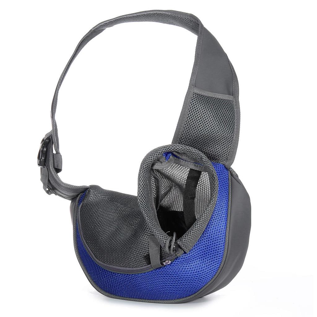 Pet Carrier Outdoor Puppy Handbag Pouch Mesh Oxford Single Sling Mesh Travel Tote Shoulder Bag