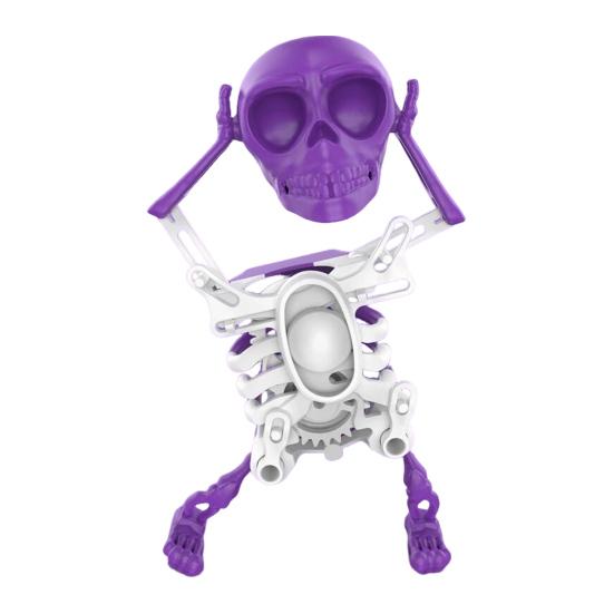 Dancing Swinging Skeleton Toy Kids 3D Halloween Articulated Skeleton Spring