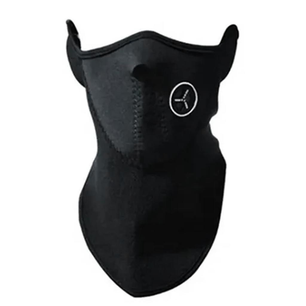 Face Cover Breathable Comfortable Headgear Sun Protective Neck Scarf for Riding Outdoor Black