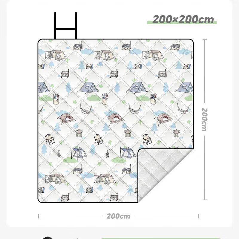 OEING Outdoor Flannel Picnic Mat 2x2m