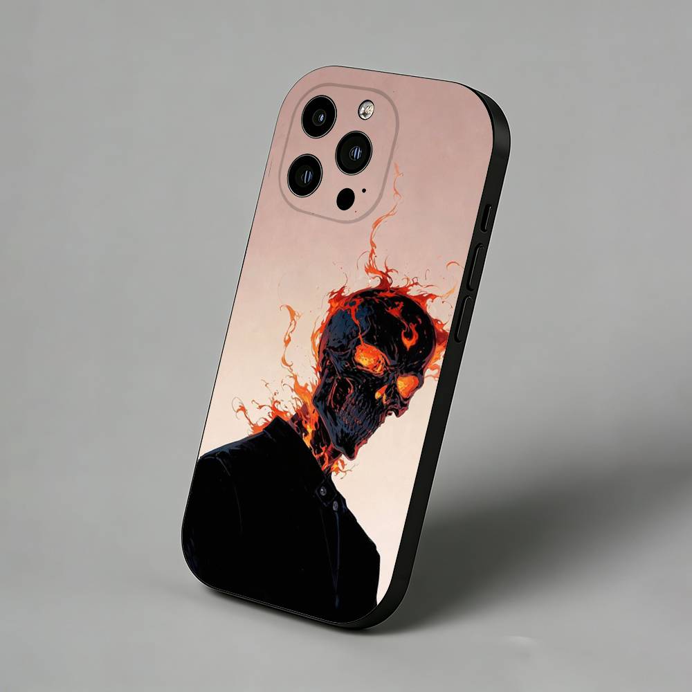 Movie Dark G-GhostS Rider Slim Back Phone Case for iPhone 17 Air 16 Pro Max 16e 15 Plus 14 13 Mini 12 11 Protective Cover