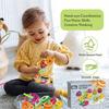 Montessori Threading Toys for Toddlers,Fruit Shape Image Cognition Learning ,Classifying And Stacking Fine Motor Skills Toys