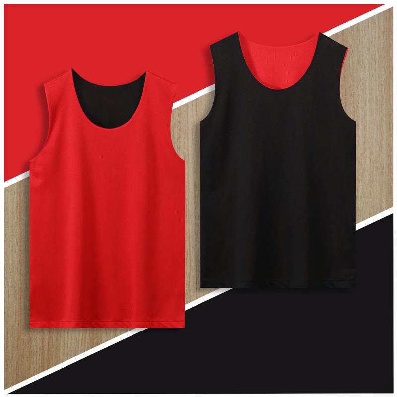 Custom Double-Sided Basketball Jersey: Reversible Sports Vest for Running, Loose Sleeveless Team Uniform with Personalized Printing.
