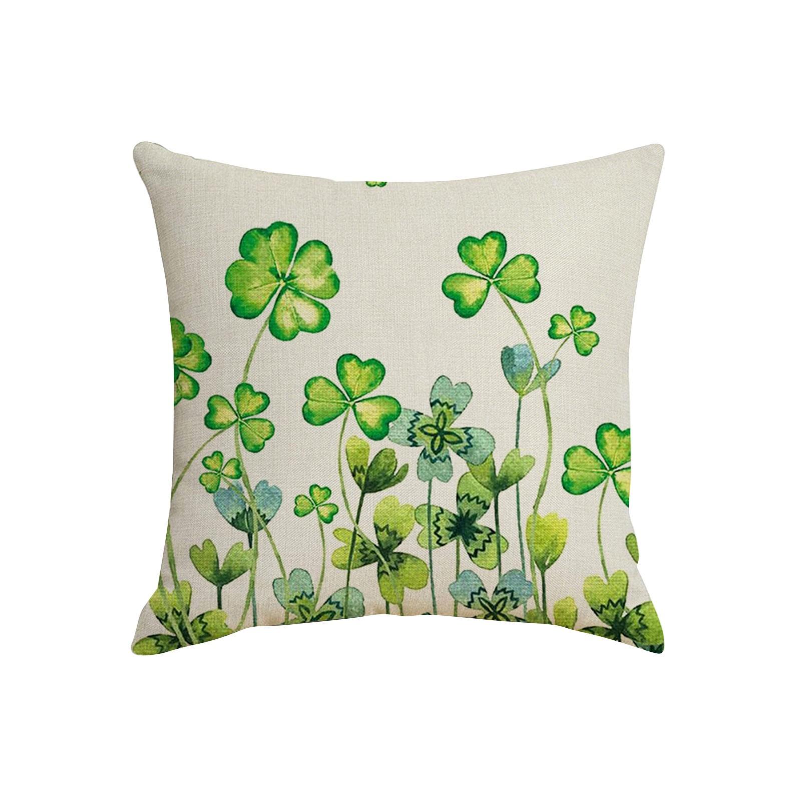 

св. Подушка до Дня Святого Святого Святого Патріка. Зелена наволочка для декору дивана One Size