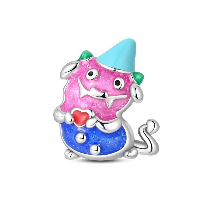 Glamour Halloween Magic Rabbit Chinchilla Charm Beads Diy Ornaments Bracelets Necklace Accessories