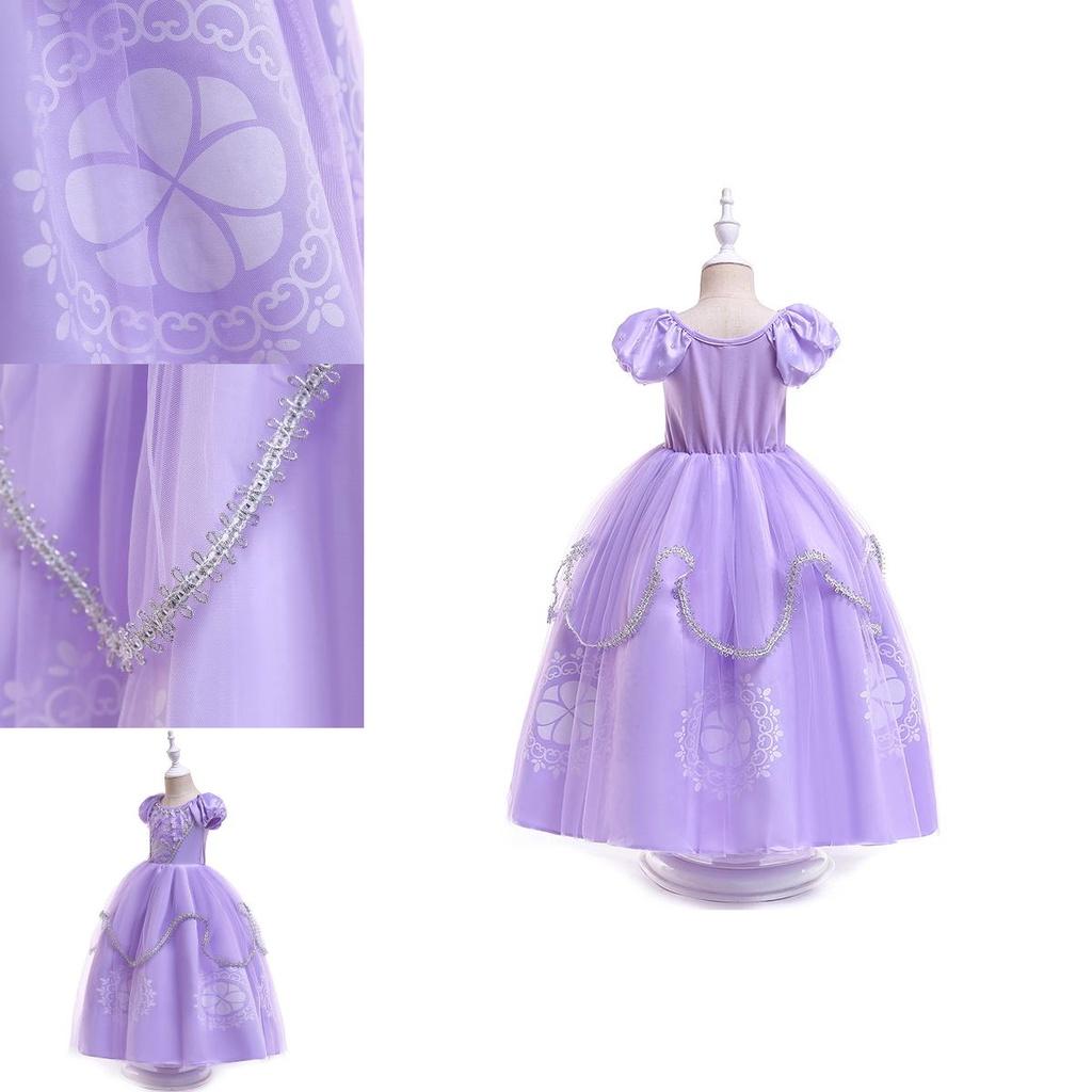 Adorabile Vestito Costumi da Principessa Sofia Per Bambine Perfetto Per Ogni Celebrazione