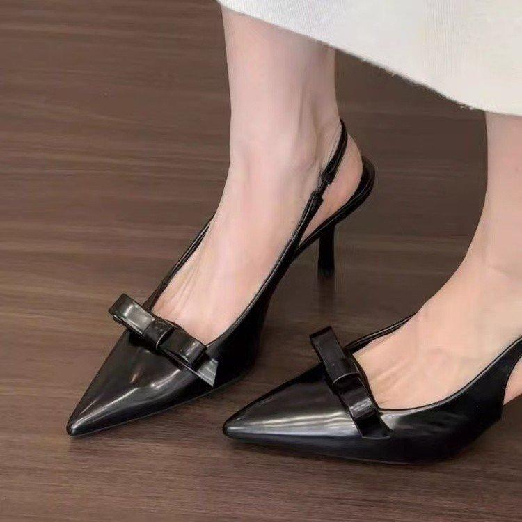 Fashion Spring and Autumn New Luxury Women's Sandals Summer Fashion Versatile Pointed High Heel Sandals Temperament Baotou Women's Shoes