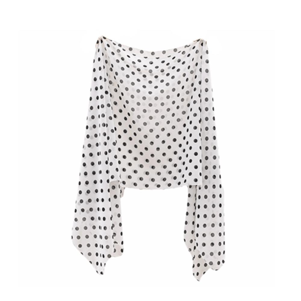 Mesh Transparent Sunscreen Cover-up Polka Dot Beach Cover-Up Casual Sheer Shawl Top  Vacation