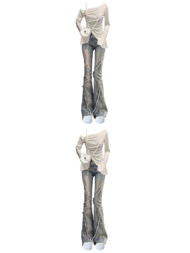 Korean Style Women's Spring Jeans Set: Trendy, Sassy, Street-Ready