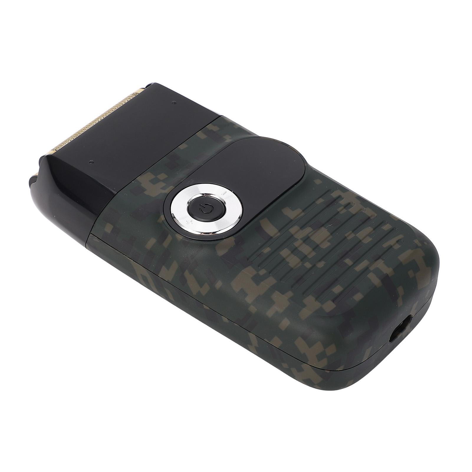 

Электрический триммер для бороды со съемной головкой, портативные мужские машинки для стрижки волос на лице для дома и путешествий