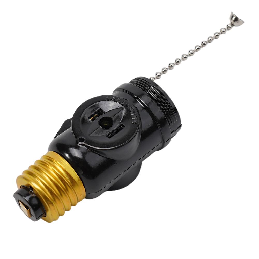 Living Room Bulb Socket To Plug Adapter Wall Plug-In With Switch Base Ac Outlet