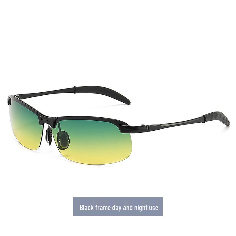 Smart Photochromic Zinc Alloy Sunglasses for Outdoor Fishing & Cycling - Day & Night Eye Protection