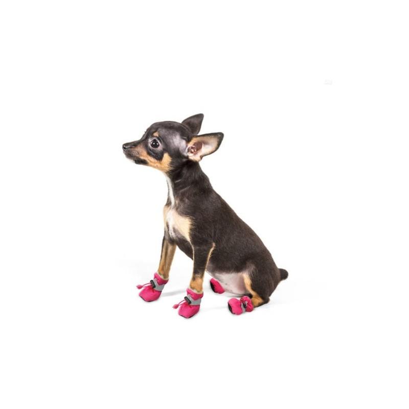 Zapatos Botas Reflectantes Antideslizantes de Calidad Premium para Perros, 4 Piezas, Diseño Impermeable Acolchado de Forro Polar Suave