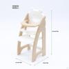 Dollhouse High Chair 1/12 Scale Adorable Realistic Doll House Accessories Furniture Model for