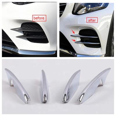 Front Bumper Fog Lights Eyelid Eyebrow Outer Garnish Molding Cover Trim Fit For Mercedes Benz GLC X253 2015 -  Accessories