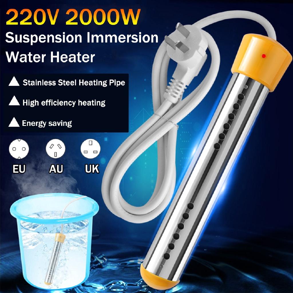 2000W Floating Electric Heater Boiler Water Heating Element Portable Immersion Suspension Bathroom Swimming Pool UK Plug