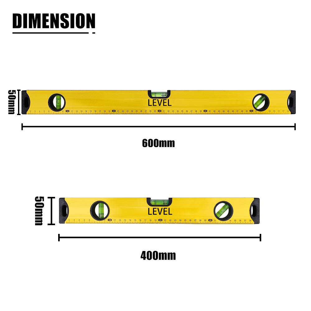 High Precision Spirit Level Magnetic High Bearing Ruler For Leveling Measuring Marking Drop-proof Aluminum Alloy Measuring Tools