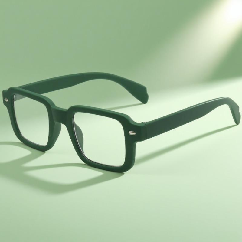 Europe and America Fashion Square Transparent Anti Blue Light Reading Glasses Men Women Vintage Simple Style Presbyopia Eyeglasses