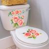 New Pink Rose Bathroom Waterproof Toilet Cover Toilet Sticker Self-Adhesive Sticker Decoration For Toilet
