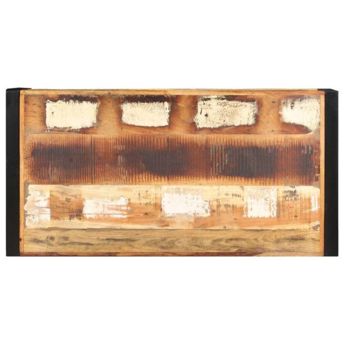 VidaXL Table basse 120x60x40 cm Bois de récupération solide