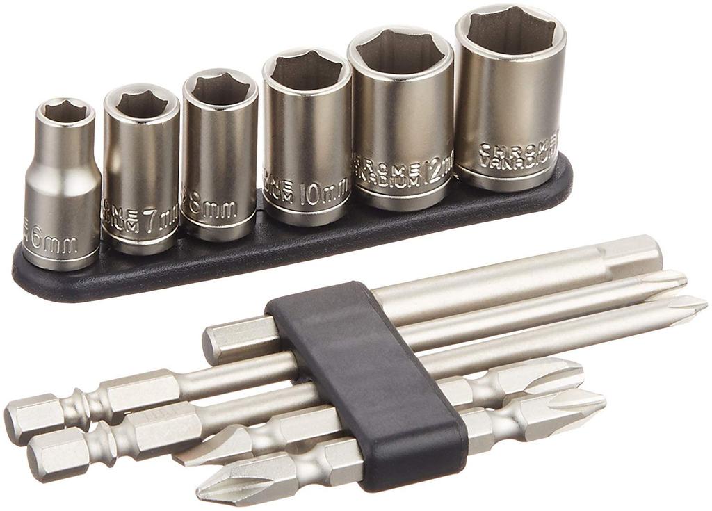 Bit Socket Hex E-Value BS-2N 11-Piece & Set, Shank, 6.35mm