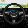 11th Gen Sonata Genuine Leather No-Sew Steering Wheel Cover 