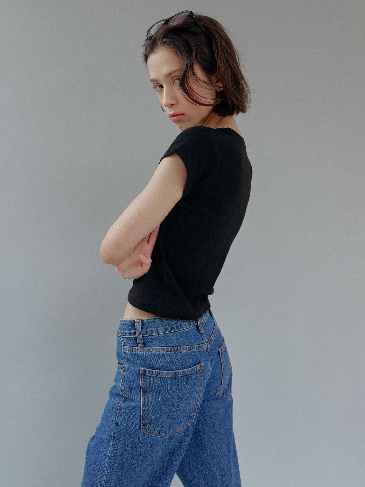 Heatherment Vintage Vibe T-Shirt (Black) Black/Os
