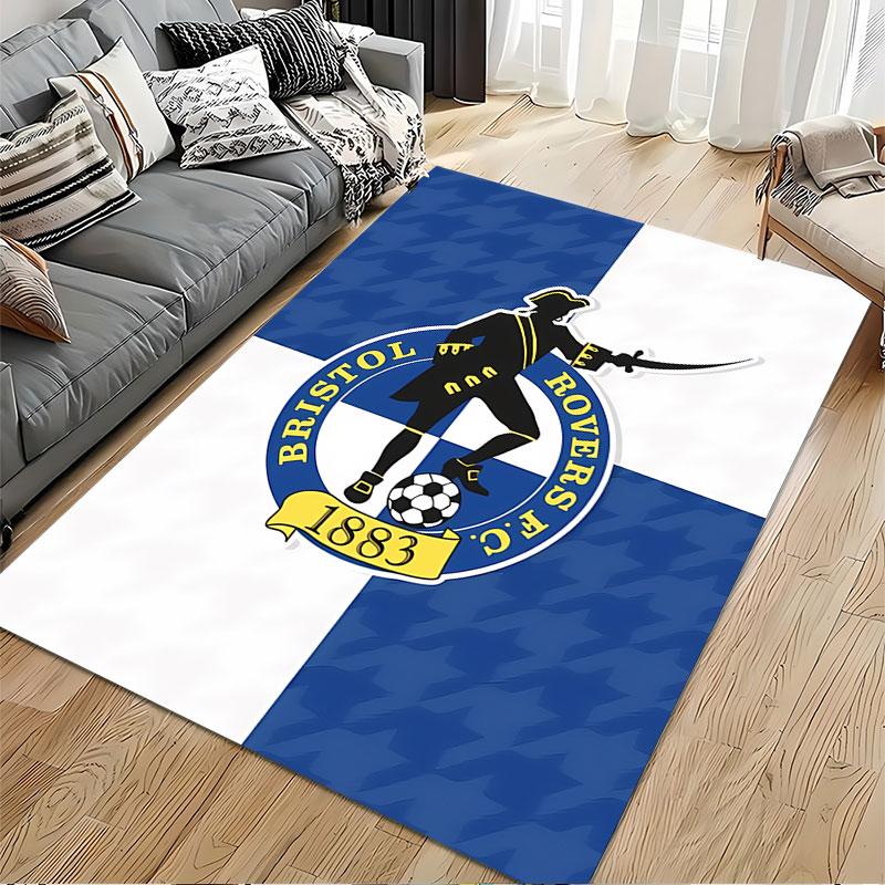 Bristol Rovers FC Logo Carpet suitable as a non-slip mat for the living room or bedroom sofa