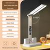 Oujiewang Dual-Head Eye-Protection Study Desk Lamp with Clock & Pen Holder