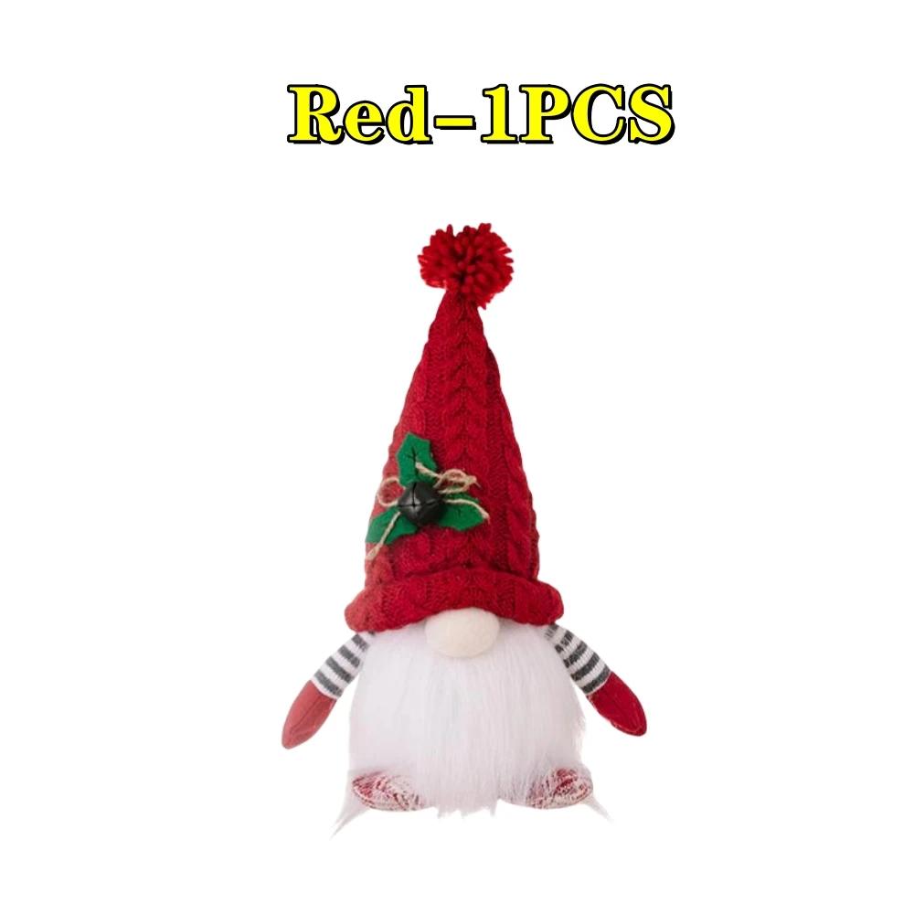

Led Lights Christmas Doll Elf Gnome with Christmas Decoration Christmas Lights Dwarf Knitted Hat Rudolph Doll New Year Gift