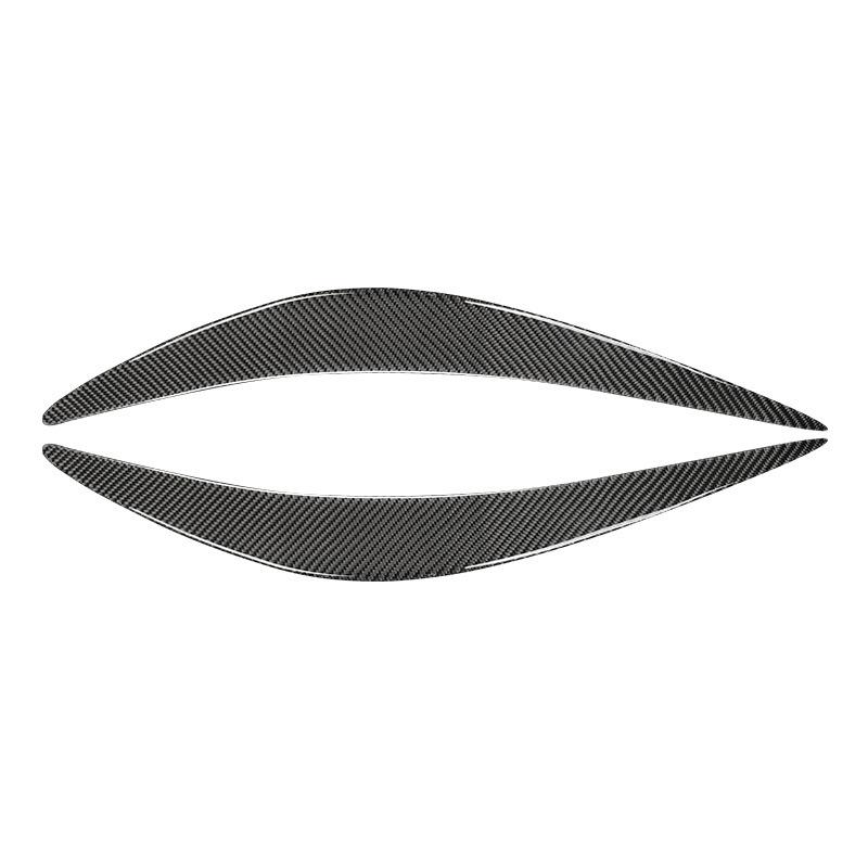 2PCS Car Headlight Eyelids Eyebrows Trim Head Lamp Decoration Stickers For Infiniti Q50 Q60 Carbon Fiber Auto Accessories