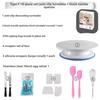 Wheat Straw Cake Turntable Decorating Set - Rotating Baking Tool for DIY Projects